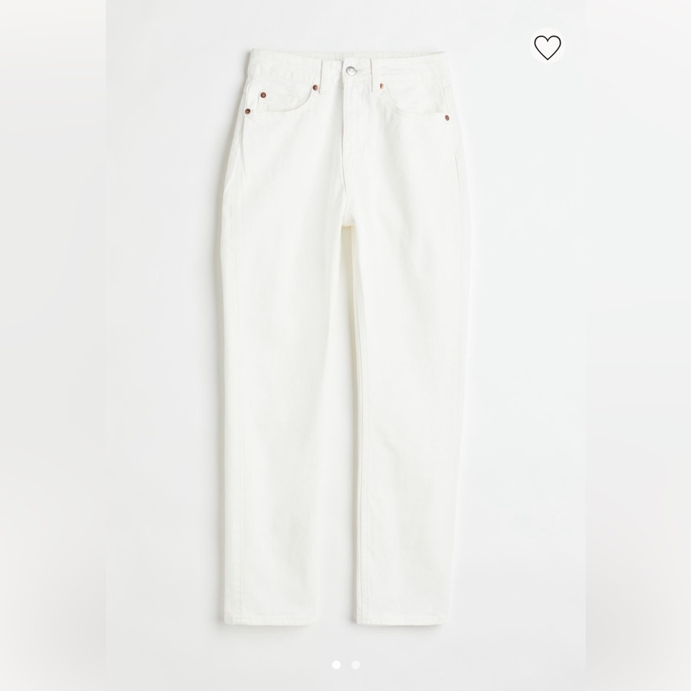 NWT H&M Slim High Waist White jeans
